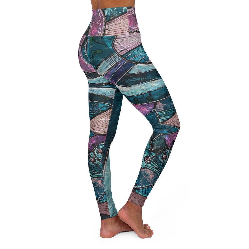 High Waisted Yoga Leggings / Jelly Roll