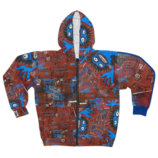 Zip Fleece Hoodie / Blue Girl