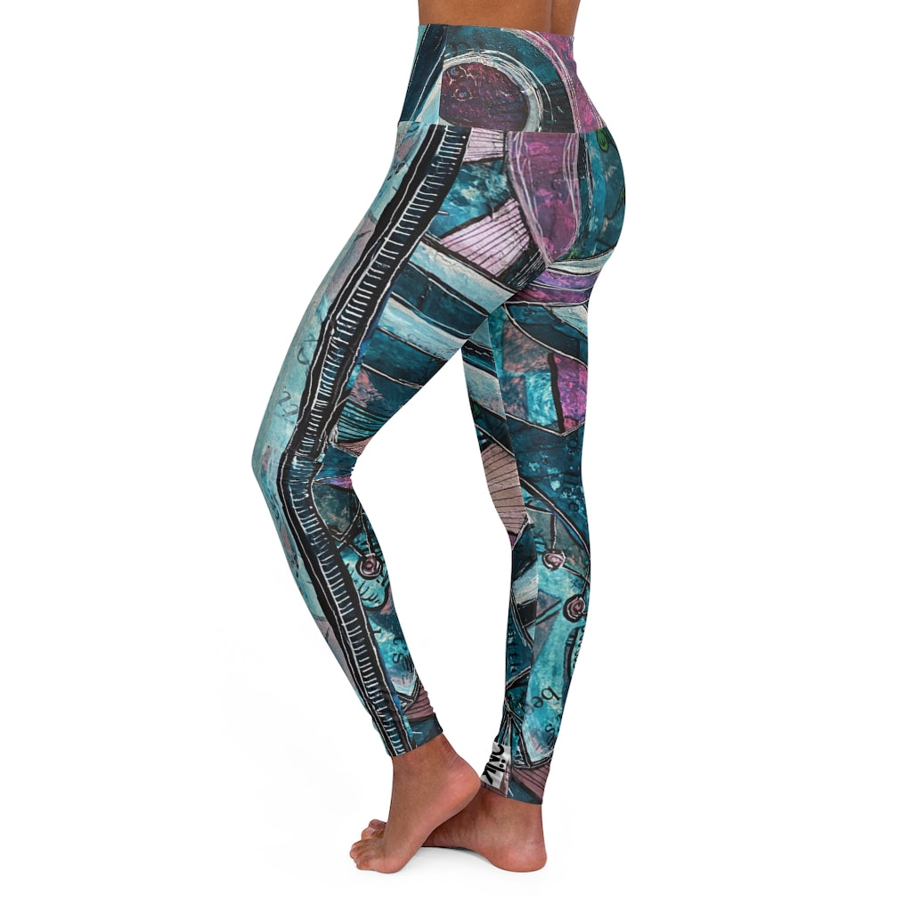 High Waisted Yoga Leggings / Jelly Roll