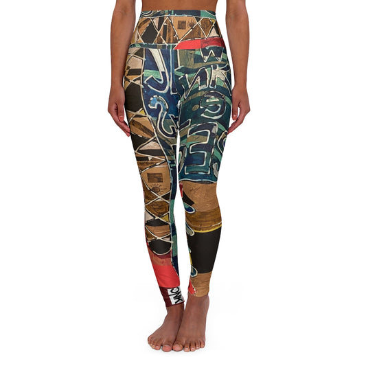 High Waisted Yoga Leggings / Twinkle Toes