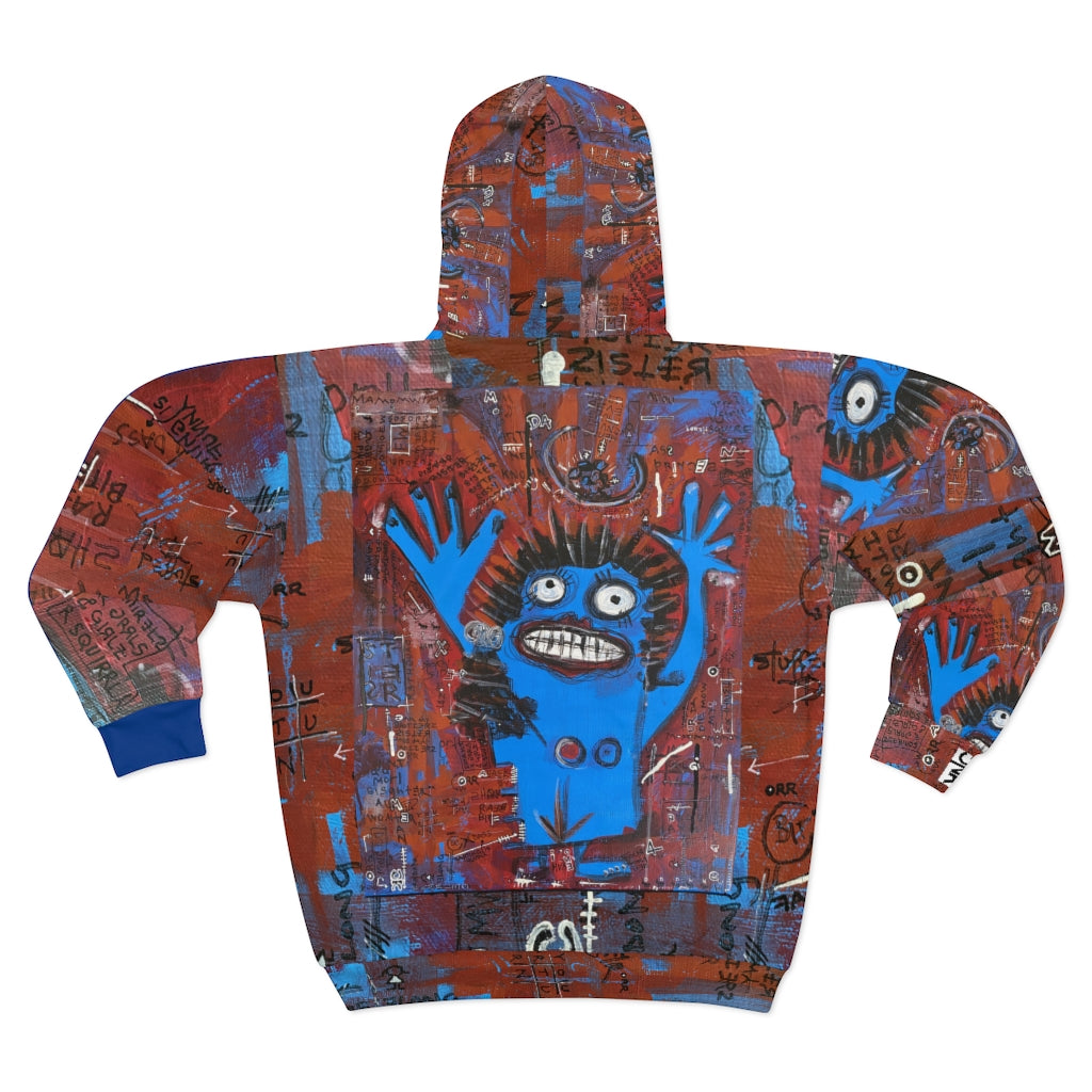 Zip Fleece Hoodie / Blue Girl