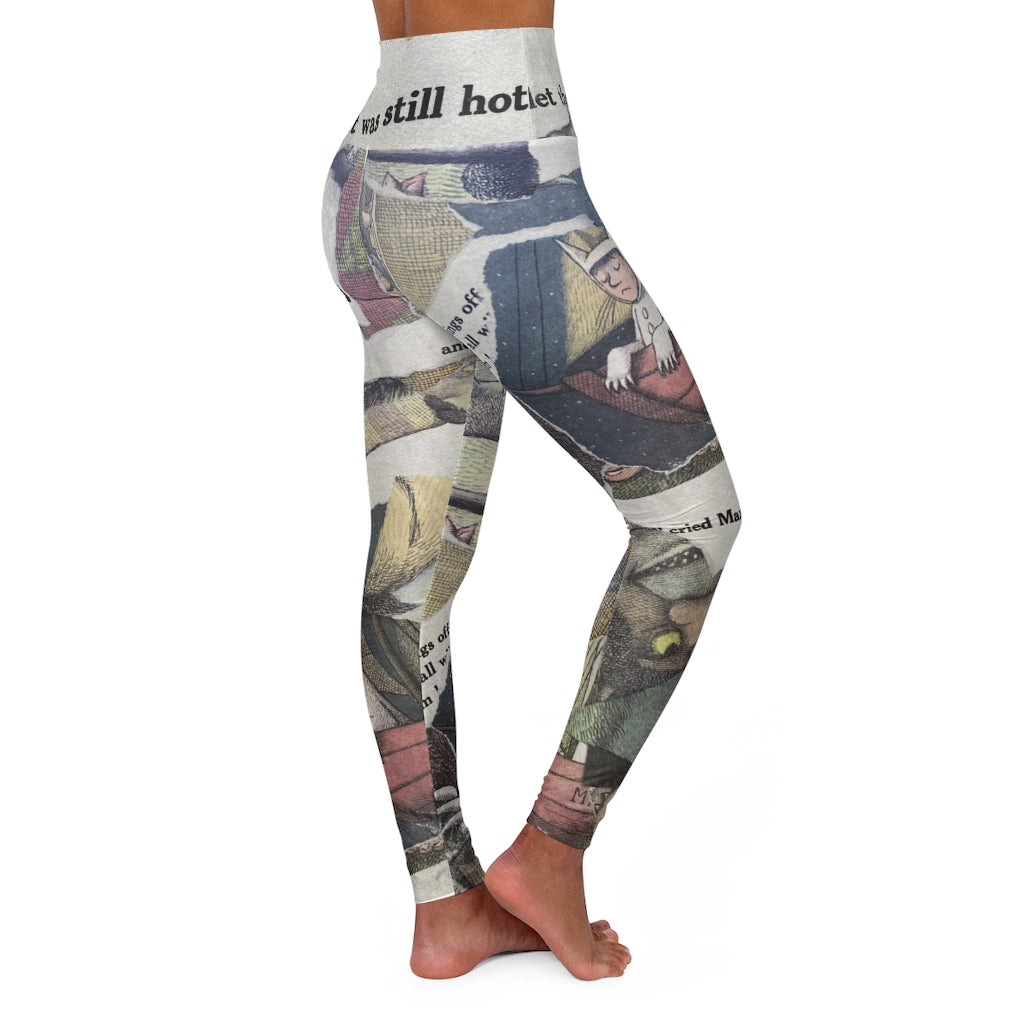 High Waisted Yoga Leggings / Where Things Are Wild