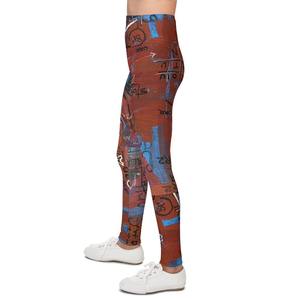 Youth Leggings / Blue Girl