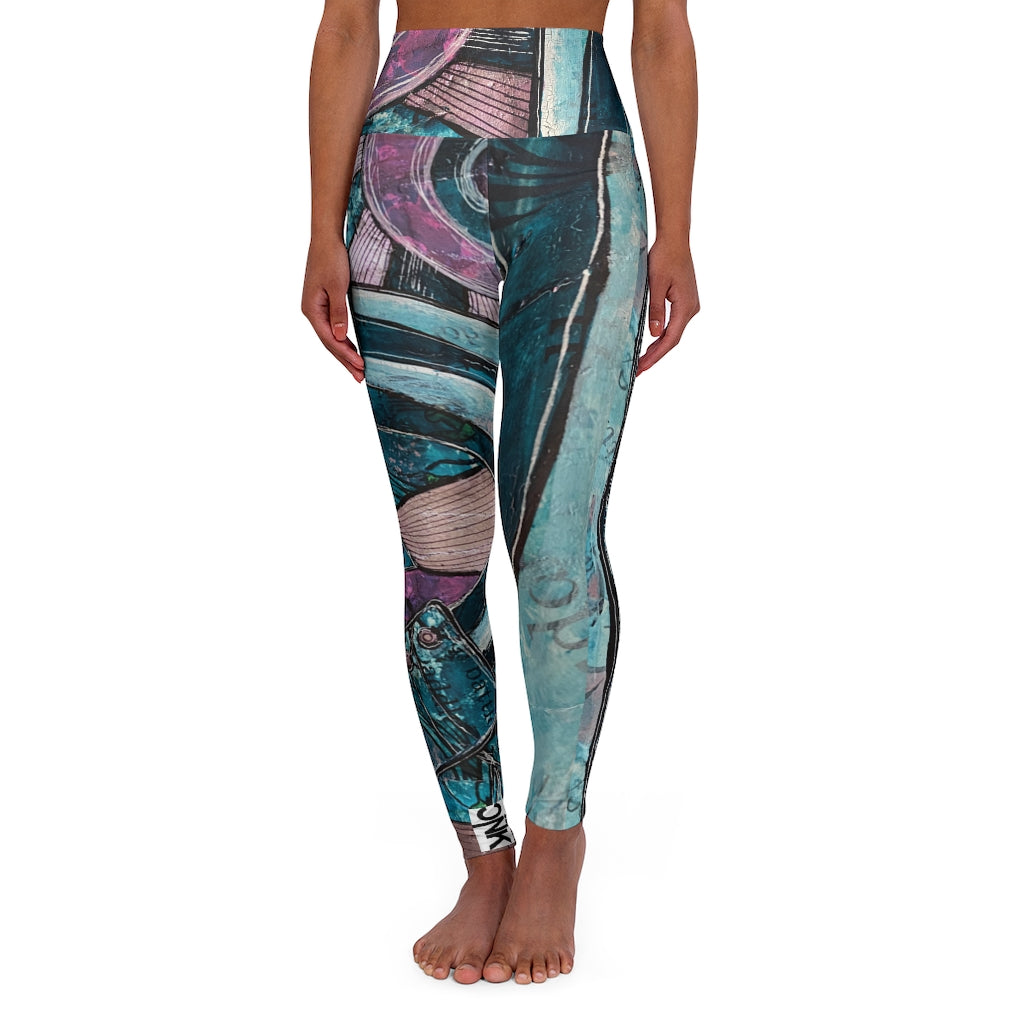 High Waisted Yoga Leggings / Jelly Roll