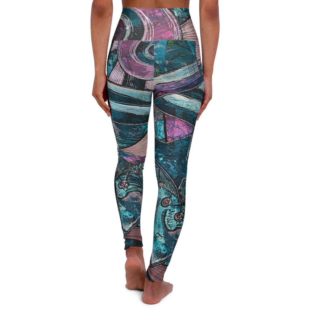 High Waisted Yoga Leggings / Jelly Roll